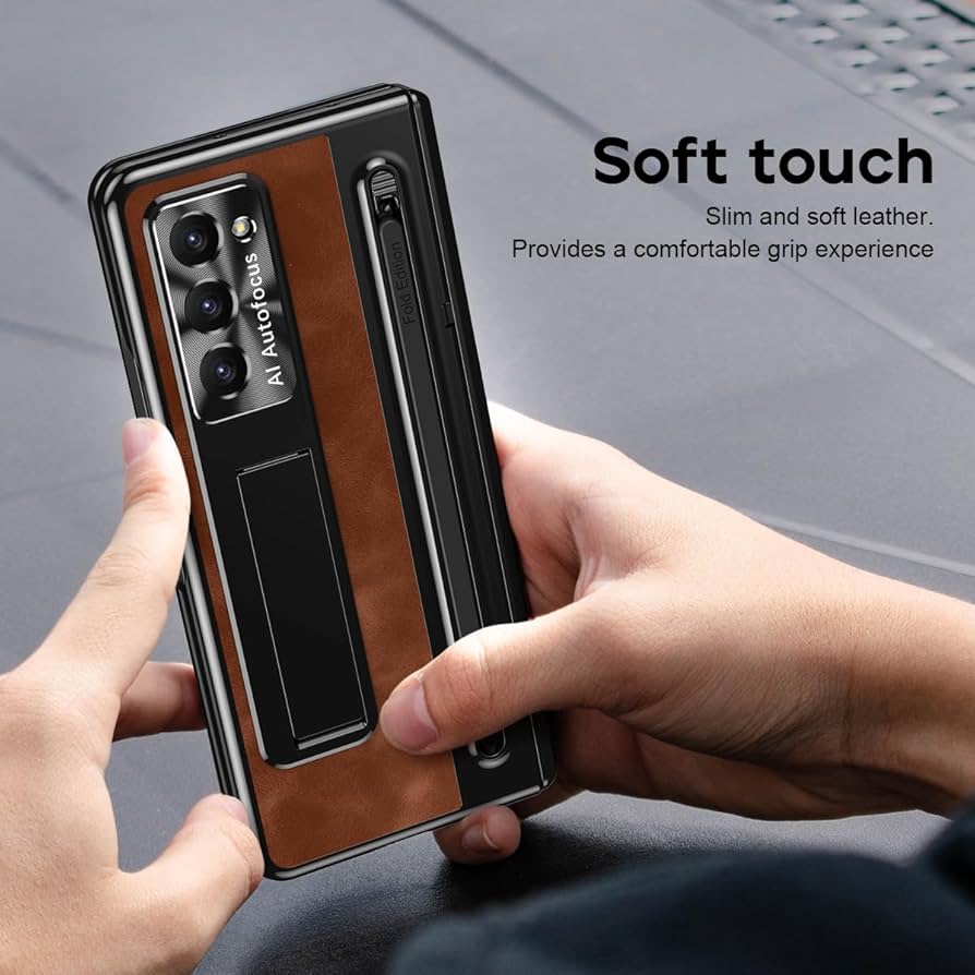 Amazon.co.jp: ケース 手帳型 古典なレザー Galaxy Z Fold5
